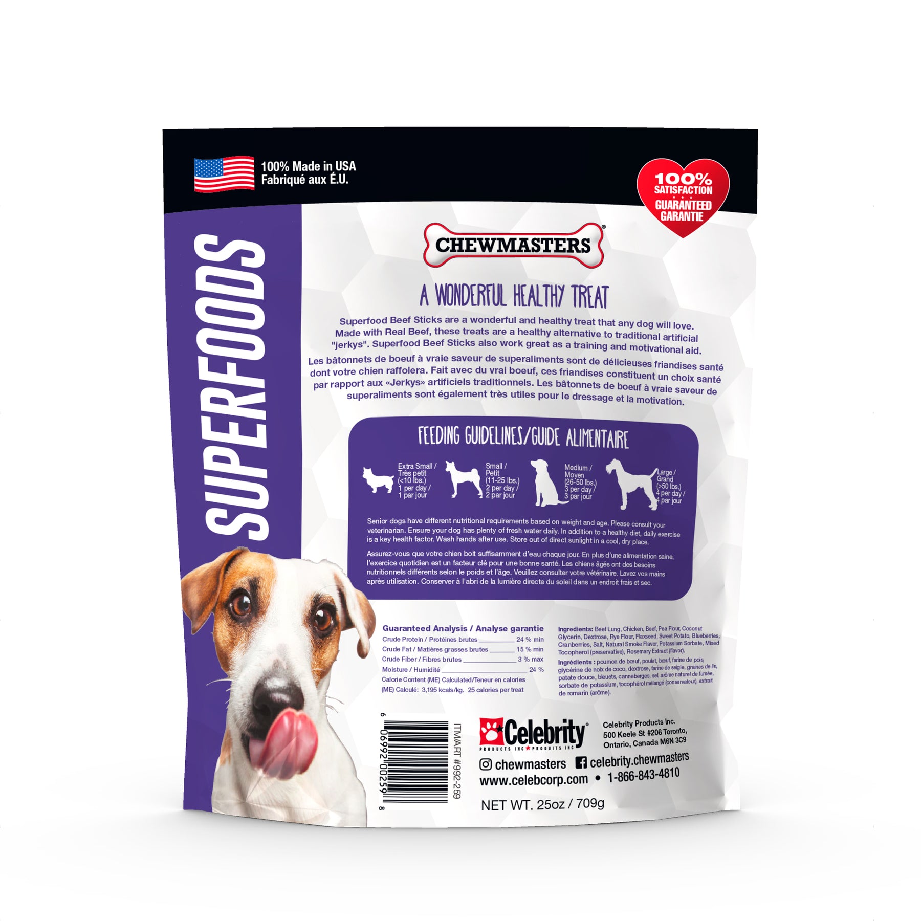 Superfood Beef Sticks - Nutritious and Delicious Dog Treats with Real Beef