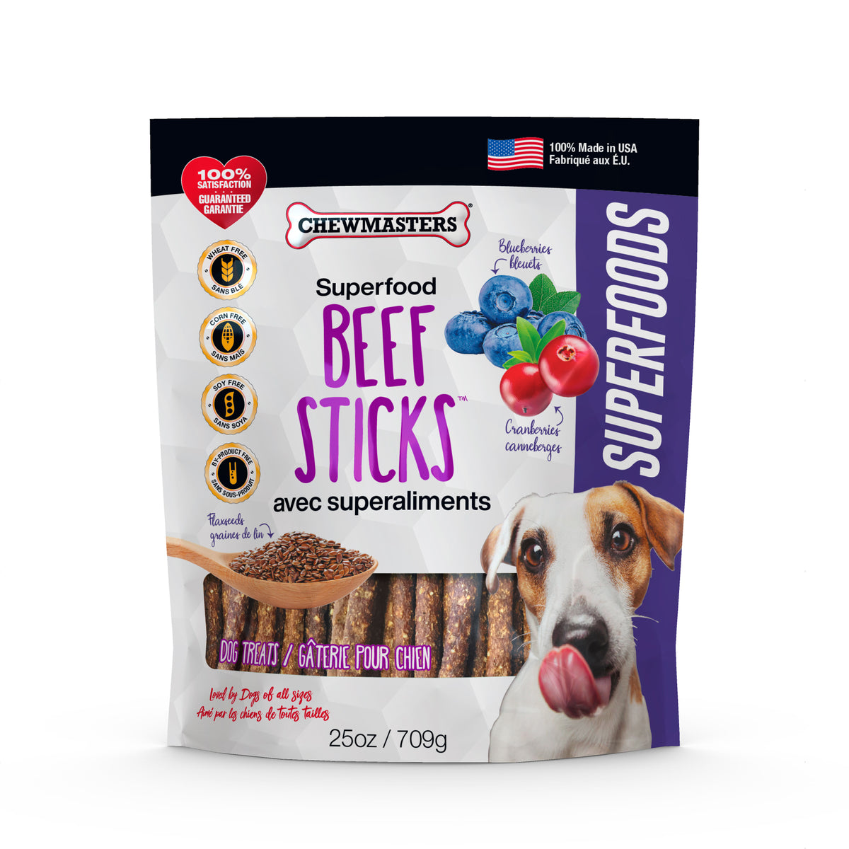 Superfood Beef Sticks - Nutritious and Delicious Dog Treats with Real Beef
